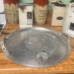 Large hand wrought platter